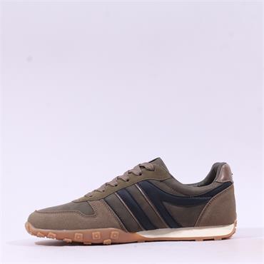 Tommy Bowe Torgal Retro Laced Trainer - Green Combi